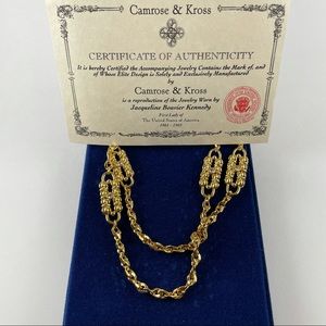 Camrose & Kross Two Strand Long YG Necklace